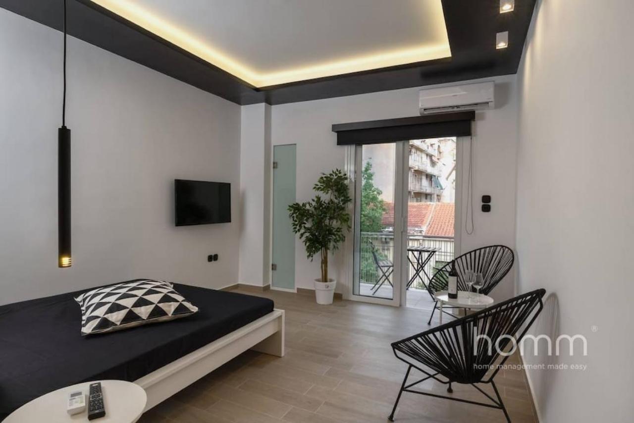 34Sqm Minimal Homm Apartment With Acropolis View Ateny Zewnętrze zdjęcie